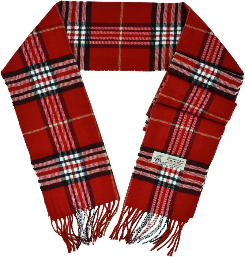 Glory Max Unisex Classic Tartan Plaid Winter Scarf Soft Cashmere Feel 72"x12" - Image 3